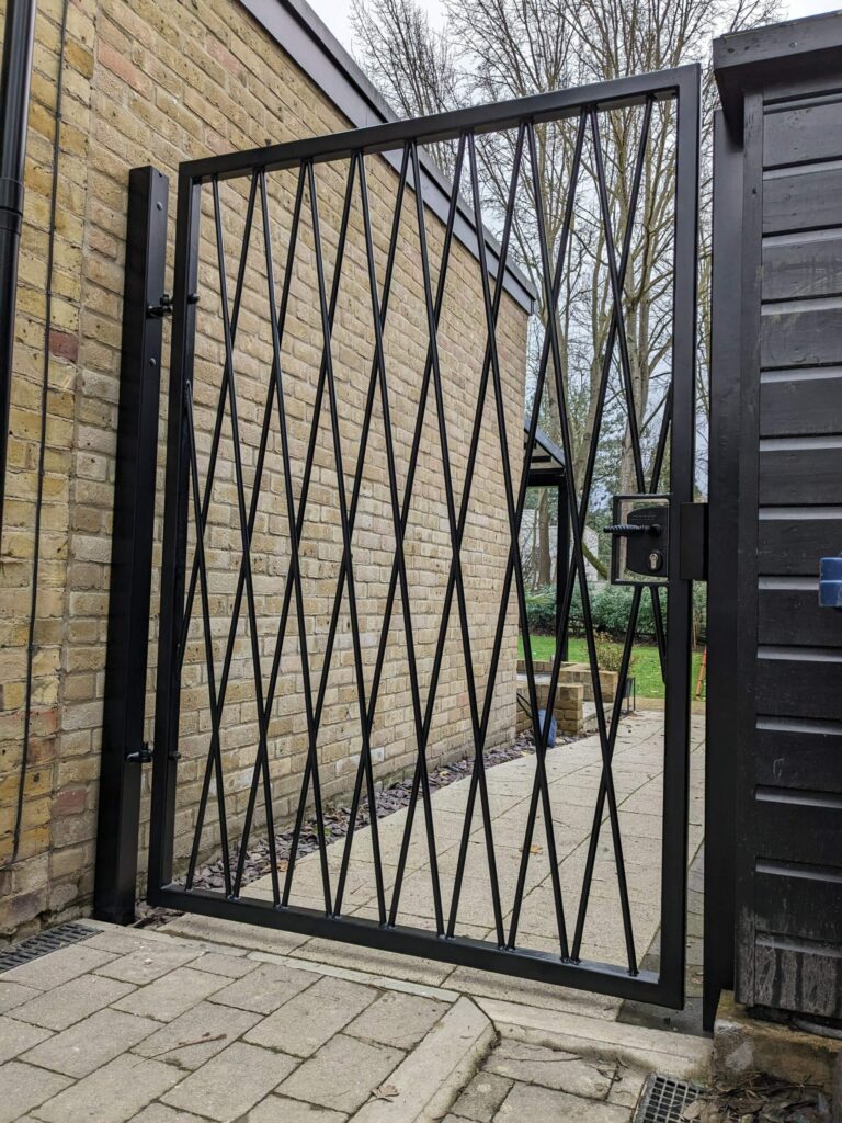 Bespoke Metal Garden Gate installed in Cambridgeshire