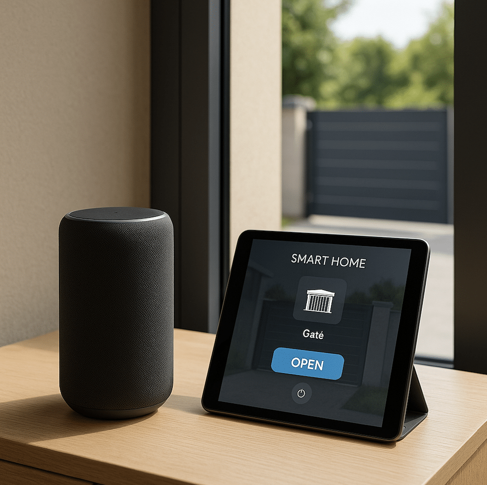 Electric gate access control integrated into smart home products