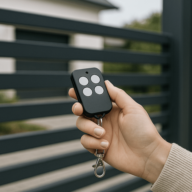 Remote fob for electric gates