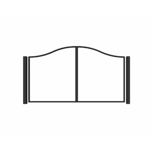 Grande Arch Driveway Gate Frame