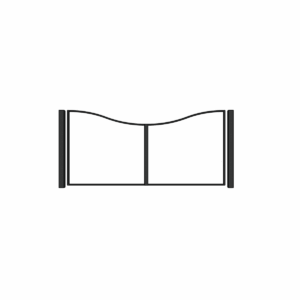 Inverted Arch Driveway Gate Frame