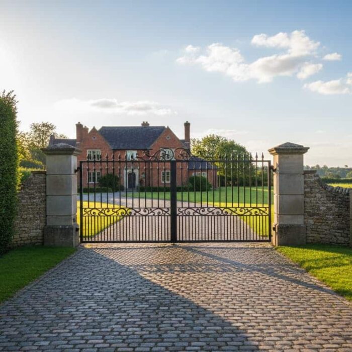 Oxfordshire Iron Driveway Gates Design