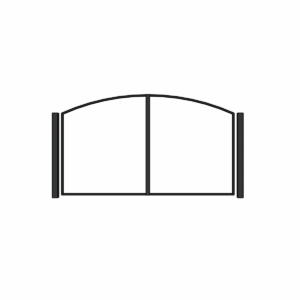 Single Arch Driveway Gate Frame