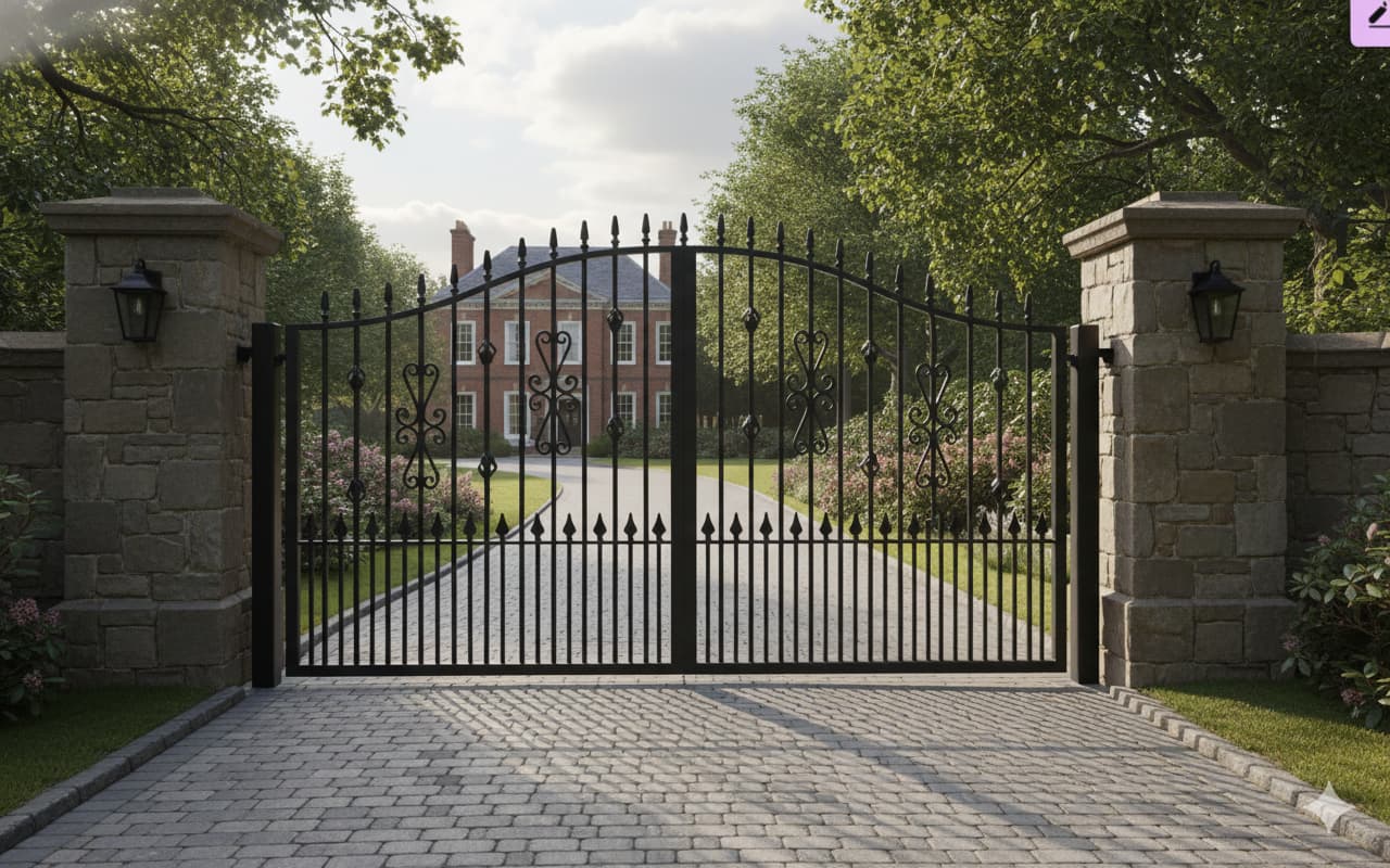 Northamptonshire Iron Driveway Gates