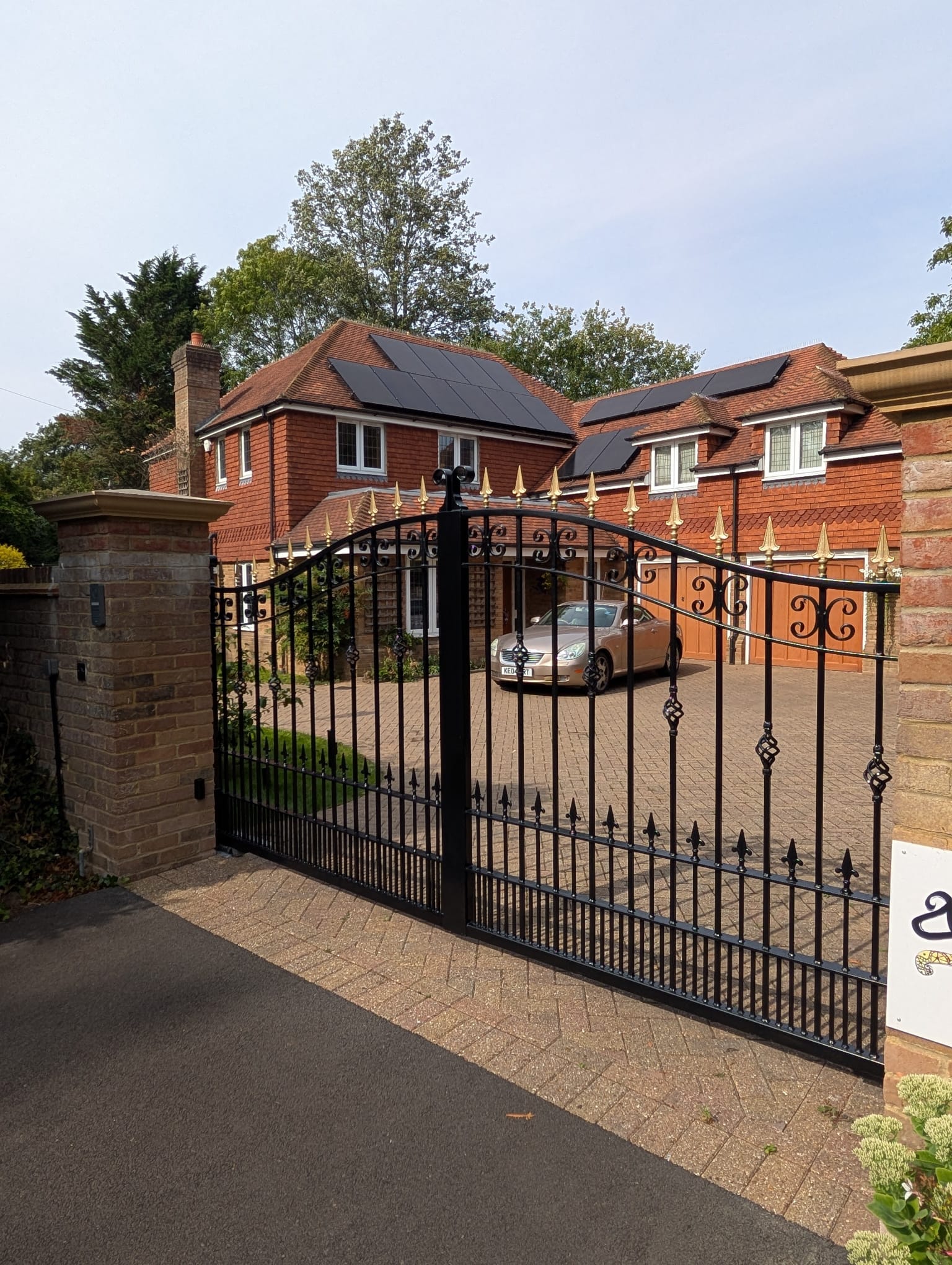 bespoke iron driveway gates